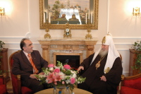 Святейший Патриарх Алексий встретился с послом Боснии и Герцеговины в РФ Энвером Халиловичем
